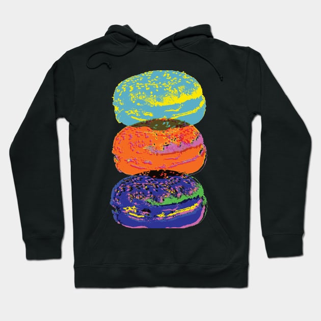 Trashy Pop Art Burgers Hoodie by DANPUBLIC